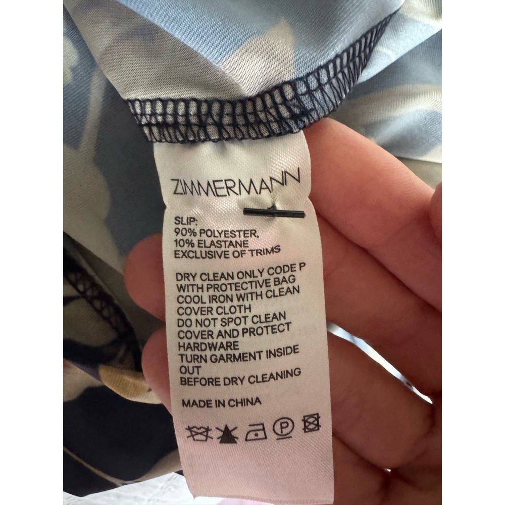 NWT Zimmermann Sabotage Ruffle Midi Dress Wisteria Midnight Size 1 (US 6) - Picture 16 of 16